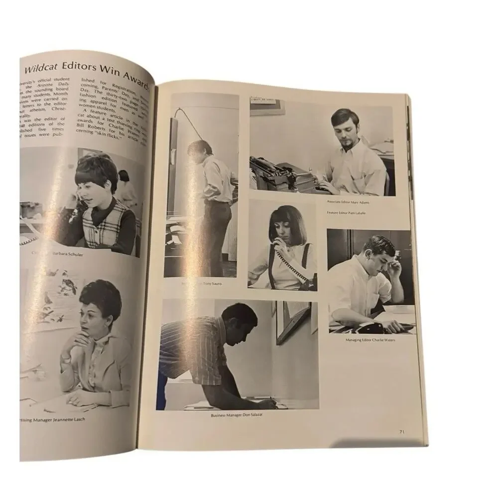 1969 University of Arizona School Yearbook Desert Tucson AZ Greek Student Sports